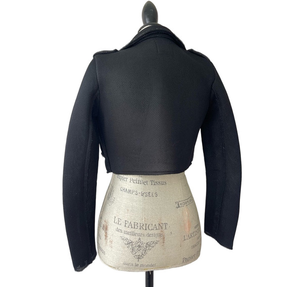 Cropped Mesh Moto jacket UNIF - Picture 9 of 12